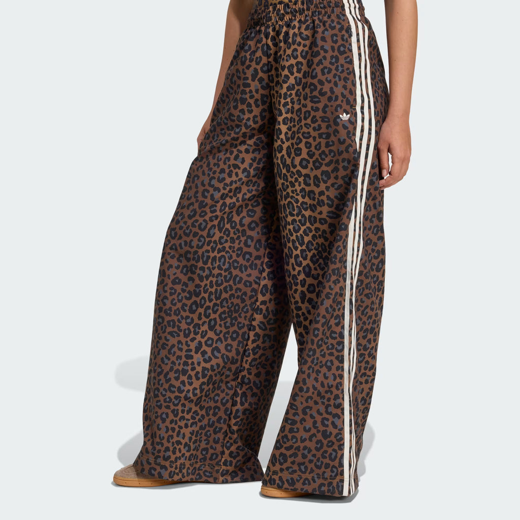 Adidas Firebird Oversized Tracksuit Bottoms -  Leopard