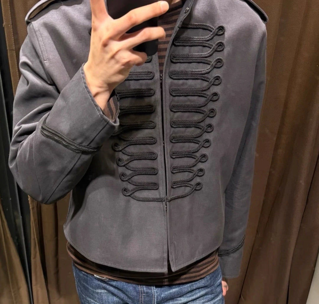 Zara CROPPED FIT FROGGING EMBROIDERY JACKET Ref: 0706/406/807