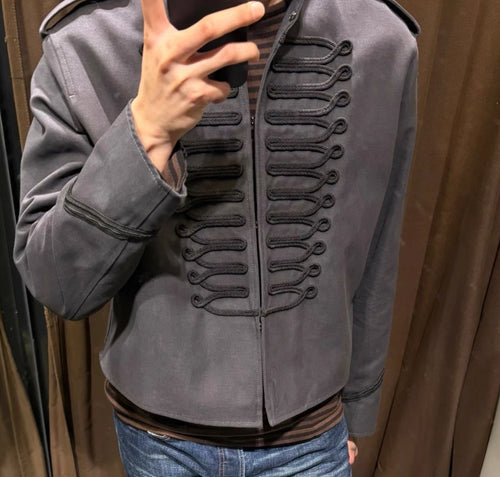 Zara CROPPED FIT FROGGING EMBROIDERY JACKET Ref: 0706/406/807