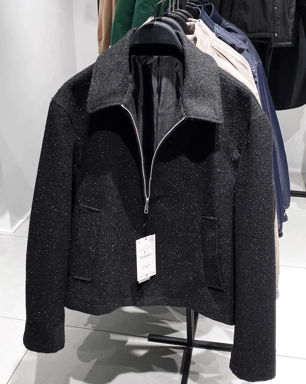 ZARA SHINY TEXTURED JACKET Ref: 5854/255/800