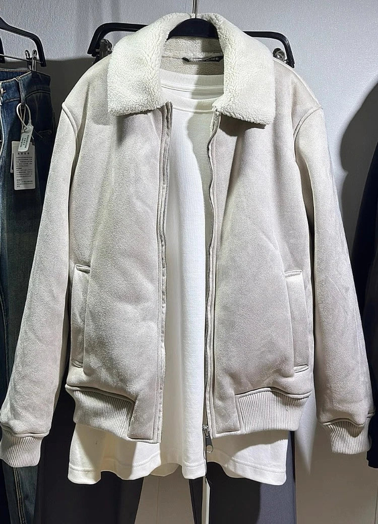 Zara FAUX SUEDE JACKET WITH FAUX SHEARLING Ref: 6318/406/800